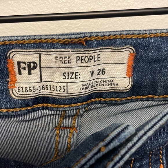 Free People Dark Wash Flare Jeans - Picture 3 of 4